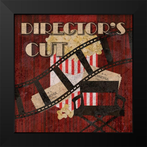 Directors Cut 1 Black Modern Wood Framed Art Print by Lewis, Sheldon