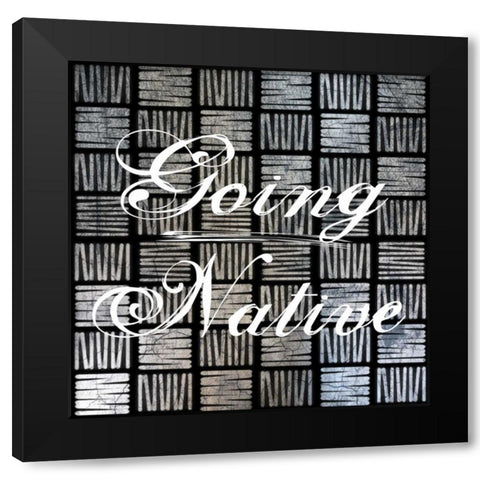 Going Native 2 Black Modern Wood Framed Art Print with Double Matting by Lewis, Sheldon