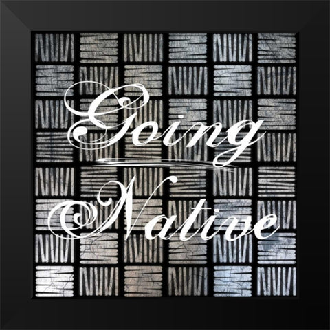 Going Native 2 Black Modern Wood Framed Art Print by Lewis, Sheldon