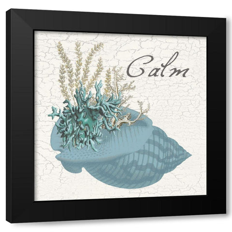 Coastal Bouquet 2 Black Modern Wood Framed Art Print by Lewis, Sheldon