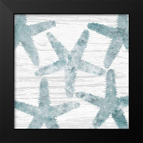 Coastal Star Cemented 2 Black Modern Wood Framed Art Print by Lewis, Sheldon
