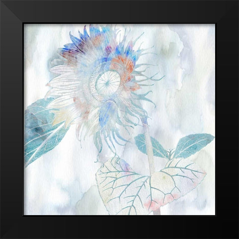Paint Sector Black Modern Wood Framed Art Print by Lewis, Sheldon