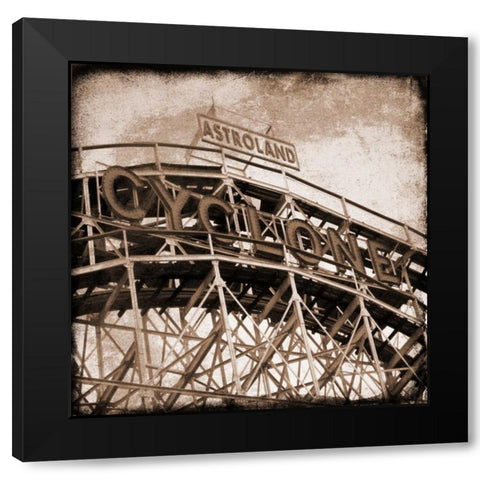 Cyclone Black Modern Wood Framed Art Print by Lewis, Sheldon