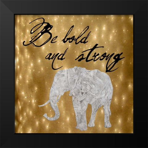 Bold Black Modern Wood Framed Art Print by Lewis, Sheldon