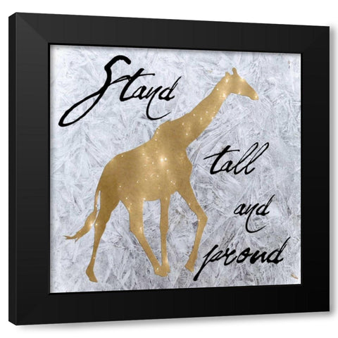Proud Black Modern Wood Framed Art Print by Lewis, Sheldon