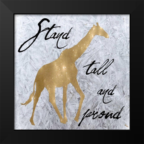 Proud Black Modern Wood Framed Art Print by Lewis, Sheldon