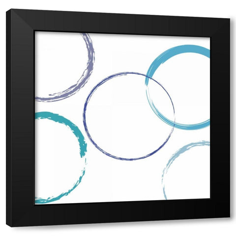 Circular Intent Black Modern Wood Framed Art Print by Lewis, Sheldon
