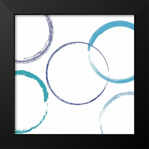 Circular Intent Black Modern Wood Framed Art Print by Lewis, Sheldon