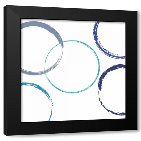 Circular Intent Black Modern Wood Framed Art Print by Lewis, Sheldon
