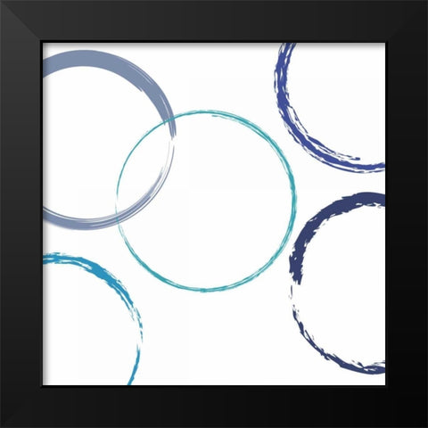 Circular Intent Black Modern Wood Framed Art Print by Lewis, Sheldon