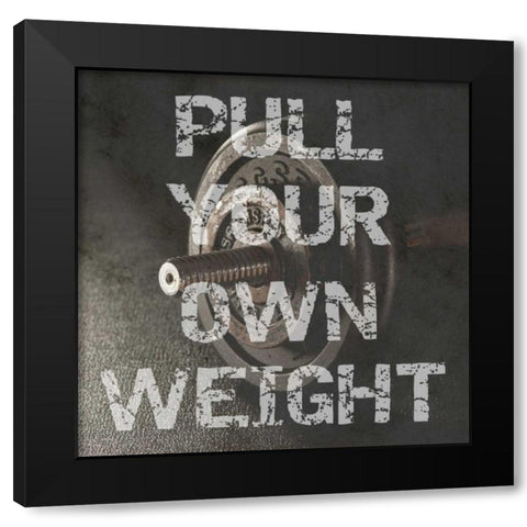 Your Own Weight Black Modern Wood Framed Art Print by Lewis, Sheldon