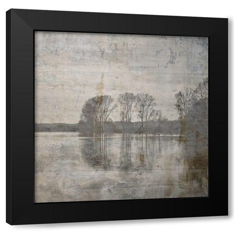 Hike Hunt Fish Black Modern Wood Framed Art Print by Lewis, Sheldon