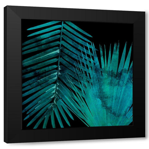 Watercolor Burst 3 Black Modern Wood Framed Art Print by Lewis, Sheldon