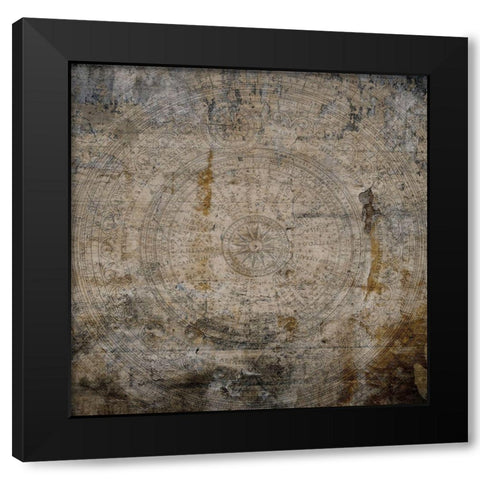 The World Awaits Black Modern Wood Framed Art Print by Lewis, Sheldon