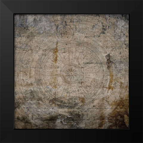 The World Awaits Black Modern Wood Framed Art Print by Lewis, Sheldon