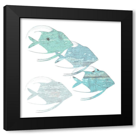 Boat House Black Modern Wood Framed Art Print with Double Matting by Lewis, Sheldon