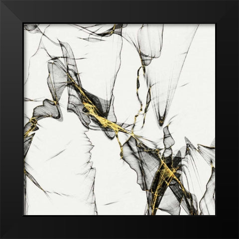 A and G1 Black Modern Wood Framed Art Print by Lewis, Sheldon