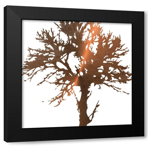 Tree of Wisdom 2 Black Modern Wood Framed Art Print with Double Matting by Lewis, Sheldon
