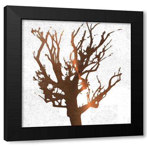 Tree of Wisdom 3 Black Modern Wood Framed Art Print by Lewis, Sheldon