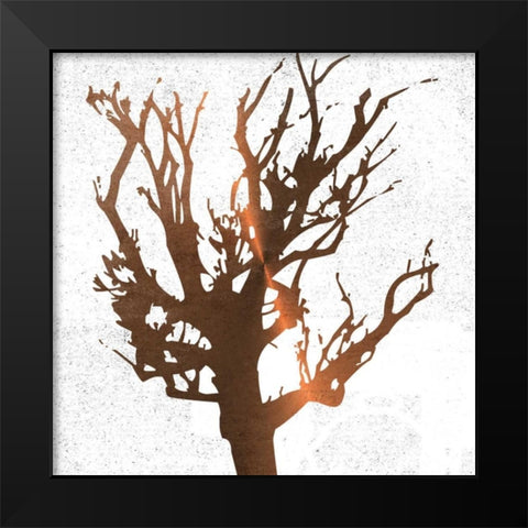Tree of Wisdom 3 Black Modern Wood Framed Art Print by Lewis, Sheldon