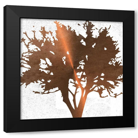 Tree of Wisdom 4 Black Modern Wood Framed Art Print with Double Matting by Lewis, Sheldon