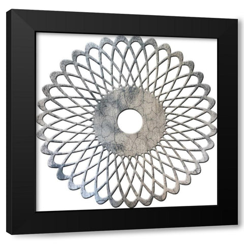 Traditional Geo Black Modern Wood Framed Art Print with Double Matting by Lewis, Sheldon