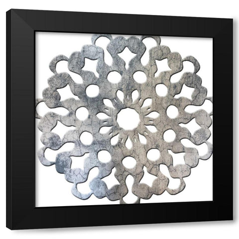 Traditional Geo 2 Black Modern Wood Framed Art Print with Double Matting by Lewis, Sheldon