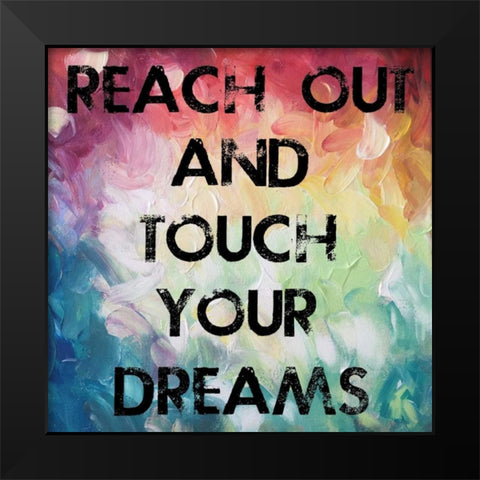 Bright Dream Black Modern Wood Framed Art Print by Lewis, Sheldon