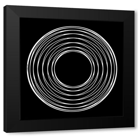 Retrospect 1 Black Modern Wood Framed Art Print with Double Matting by Lewis, Sheldon