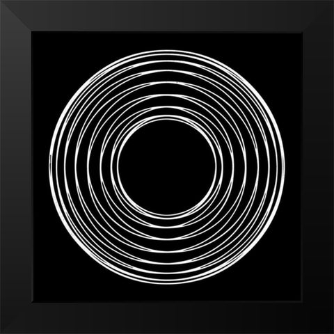 Retrospect 1 Black Modern Wood Framed Art Print by Lewis, Sheldon
