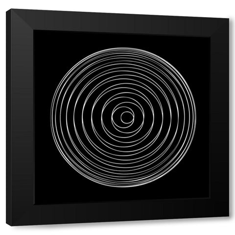 Retrospect 2 Black Modern Wood Framed Art Print with Double Matting by Lewis, Sheldon