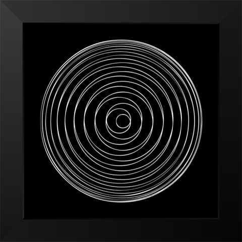 Retrospect 2 Black Modern Wood Framed Art Print by Lewis, Sheldon