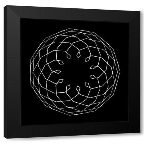 Retrospect 3 Black Modern Wood Framed Art Print with Double Matting by Lewis, Sheldon