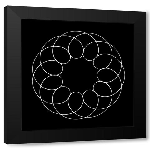 Retrospect 4 Black Modern Wood Framed Art Print by Lewis, Sheldon