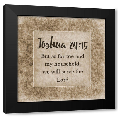 My Household Black Modern Wood Framed Art Print with Double Matting by Lewis, Sheldon