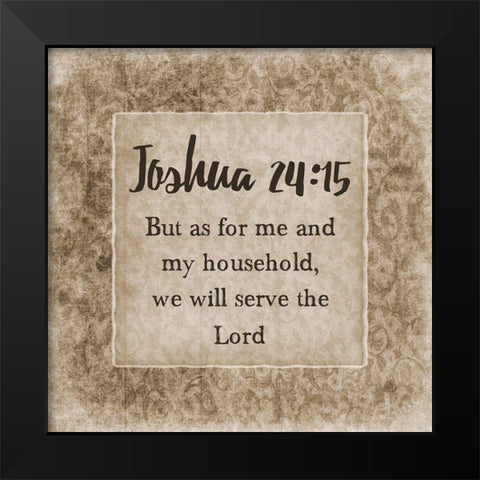 My Household Black Modern Wood Framed Art Print by Lewis, Sheldon