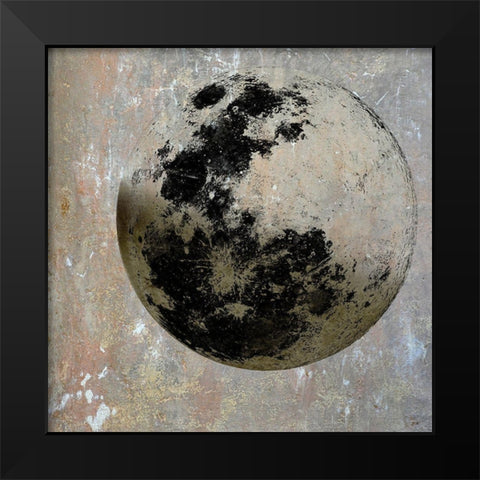 Fly Me To The Moon Black Modern Wood Framed Art Print by Lewis, Sheldon