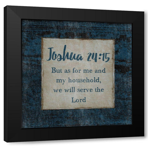 Joshua Black Modern Wood Framed Art Print by Lewis, Sheldon