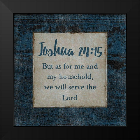 Joshua Black Modern Wood Framed Art Print by Lewis, Sheldon