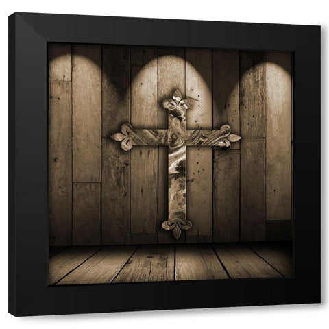 Holy Cross 1 Black Modern Wood Framed Art Print by Lewis, Sheldon
