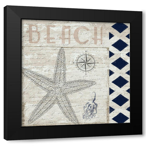Sweet Coastal Blend 2 Black Modern Wood Framed Art Print by Lewis, Sheldon