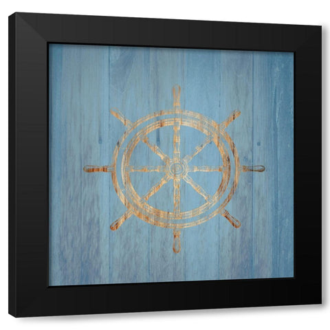 Wheel Black Modern Wood Framed Art Print by Lewis, Sheldon