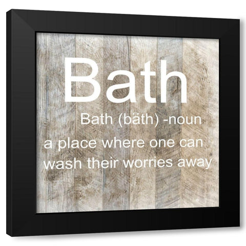 Bath Place Black Modern Wood Framed Art Print by Lewis, Sheldon