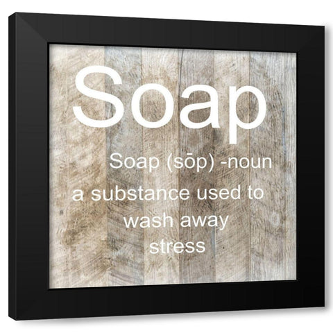 Soap Black Modern Wood Framed Art Print with Double Matting by Lewis, Sheldon