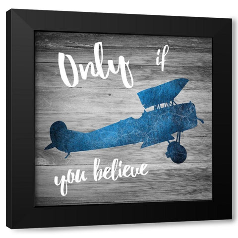 Fly 2 Black Modern Wood Framed Art Print with Double Matting by Lewis, Sheldon