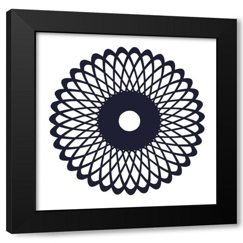 Royal Gate Navy 2 Black Modern Wood Framed Art Print by Lewis, Sheldon