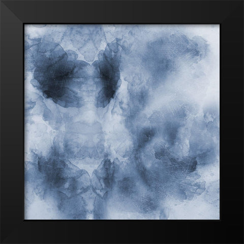 Midnight Blues Black Modern Wood Framed Art Print by Lewis, Sheldon