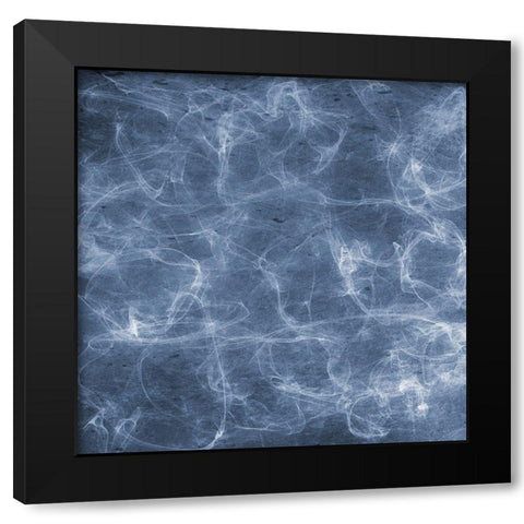 Blue Smoke1 Black Modern Wood Framed Art Print by Lewis, Sheldon