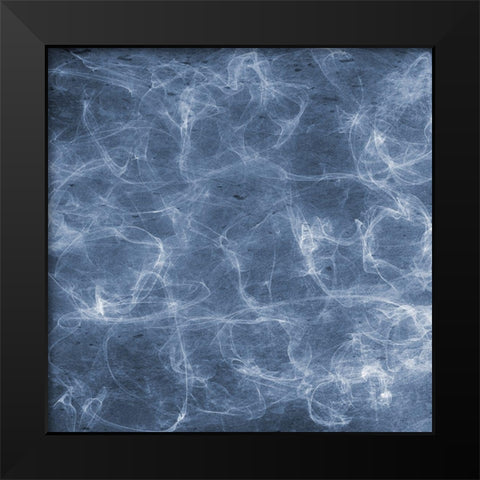 Blue Smoke1 Black Modern Wood Framed Art Print by Lewis, Sheldon