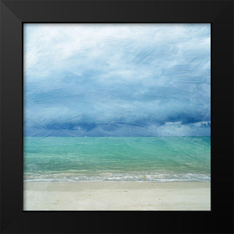 Paint Me the Ocean Black Modern Wood Framed Art Print by Lewis, Sheldon
